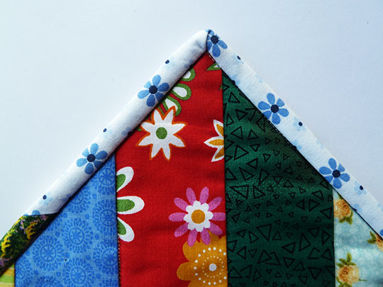 Patchworkdecke Zacken