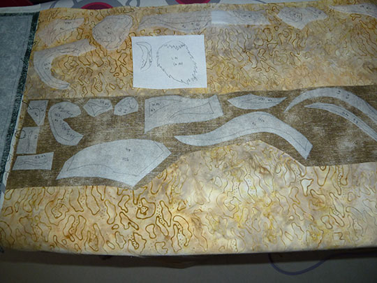 Wandquilt Löwe
