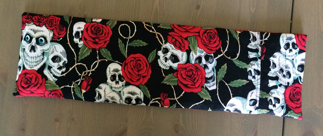 Nähanleitung Kirschkernkissen „Totenkopf“