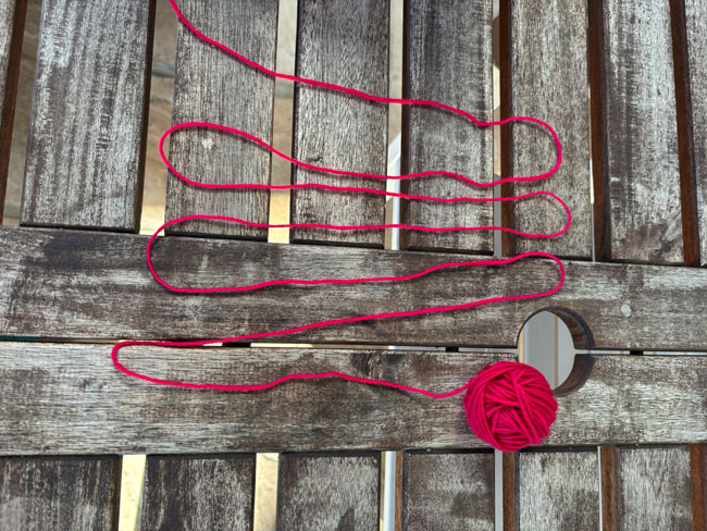 Wolle lockig und wieder glatt