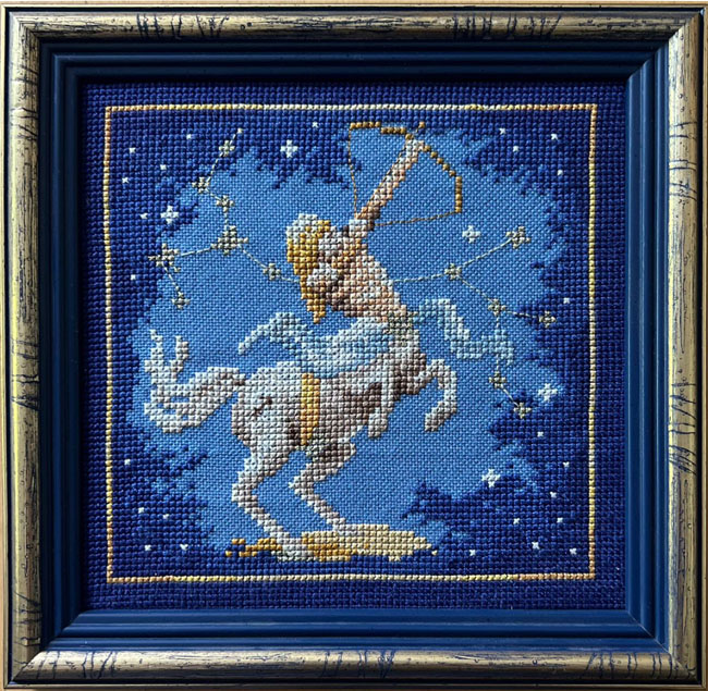 Gesticktes Sternzeichen „Schütze“ 2010
